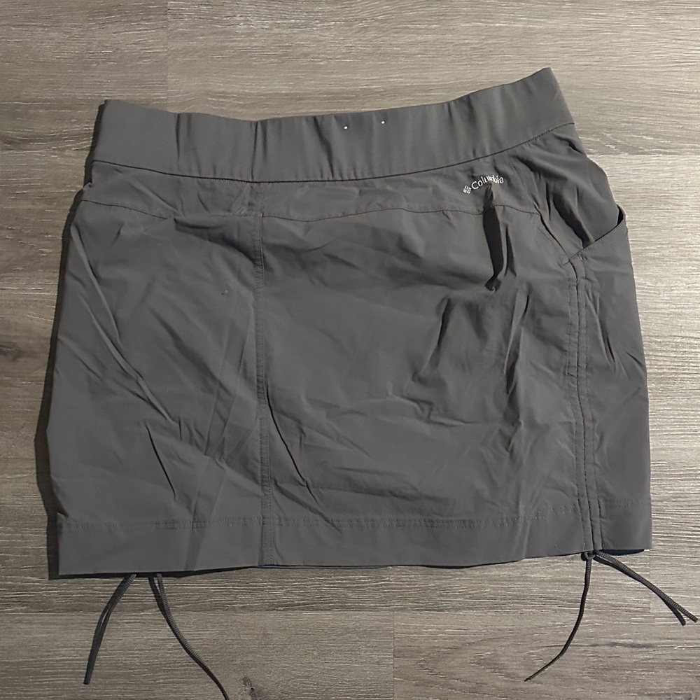 Columbia Charcoal Skirt with Adjustable Ties